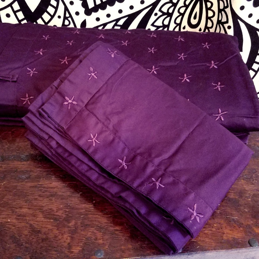 Ikea Tanja Brodyr Purple Queen Duvet Cover Used!